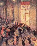 a fight in the arcade Umberto Boccioni